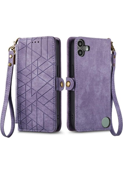 Nothing Flip Case Cmf Telefon 1 Deri Kılıf Kapak Kapak Cüzdan Basit (Yurt Dışından)