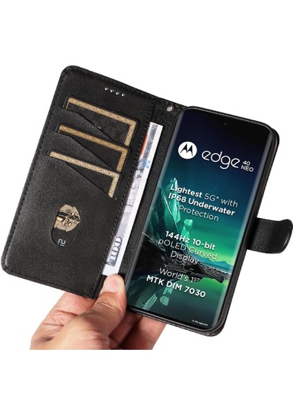 Motorola Edge 40 Neo Için Kredi Kartı Yuvası ile Ayrılabilir Siyah (Yurt Dışından) fırsatları