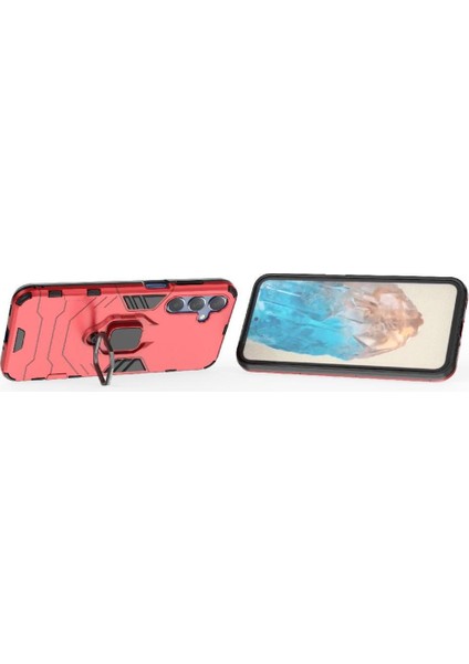 Samsung Galaxy M35 5g Darbeye Kapak Için Kılıf 360&DEG; Dönen Halka Askeri (Yurt Dışından) modelleri