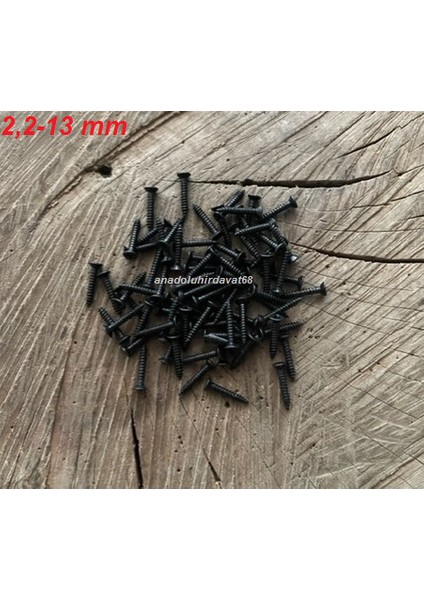 Siyah Mini Vida Menteşe Vidası Kutu Vidası 13MM 2,2 Mini Vida 100GR
