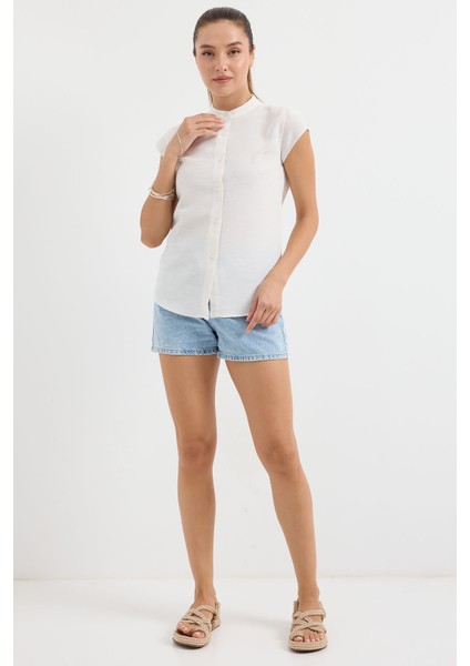 3711 Yarım Kol Keten Gömlek fiyatları