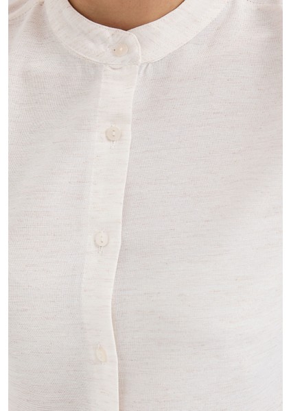 3711 Yarım Kol Keten Gömlek fırsatları