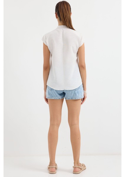 3711 Yarım Kol Keten Gömlek indirimleri