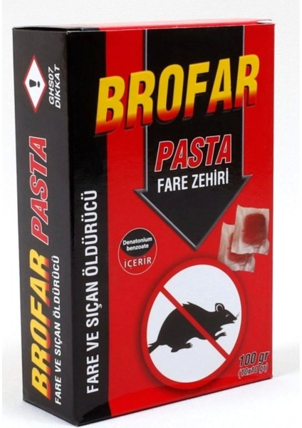Pasta Şeklinde Fare Ze.hiri 100 gr fiyatları