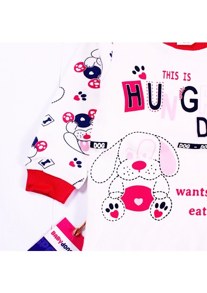 9-12-18-24 Ay Hungry Kız Çocuk Pijama Takımı Fuşya fiyatları