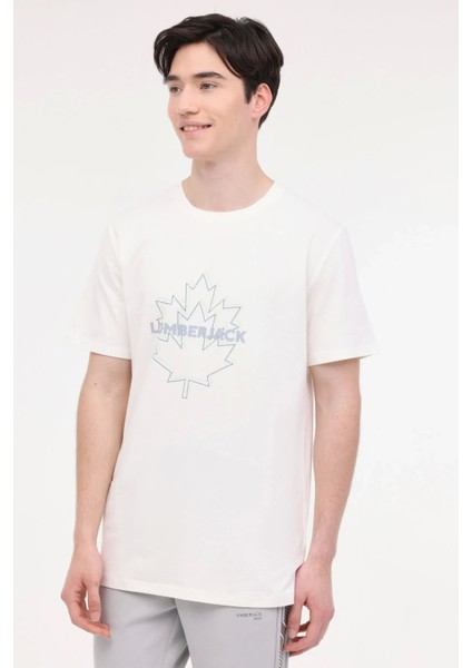 Walter 11WK1005 0 Yaka Erkek Tshirt - Ekru