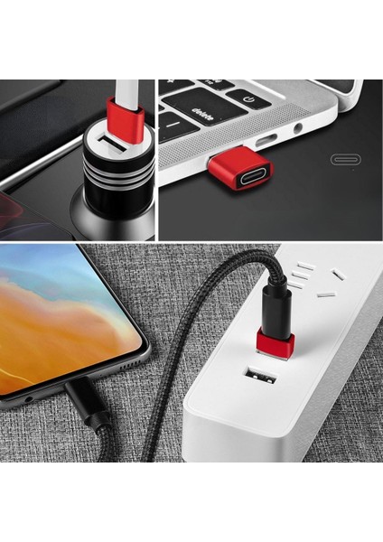 Buffer® Usb'den Type-C 'ye Dönüştürücü Adaptör Veri Aktarımı Sağlayıcı Şarj Data Çevirici