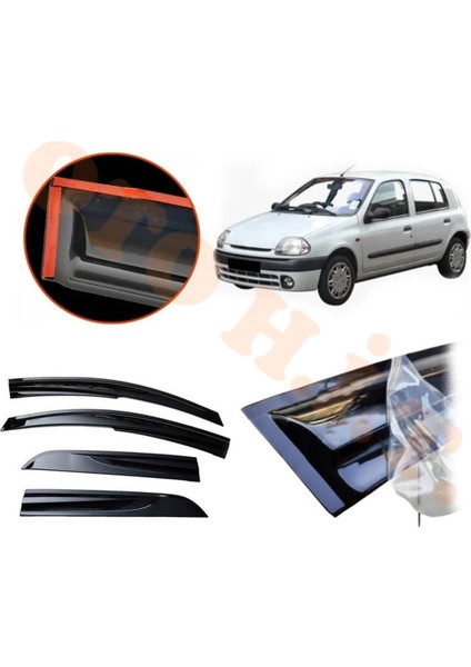 Renault Clio 2 Makyajsız Cam Rüzgarlığı Parlak Siyah Tam Uyumlu fiyatları