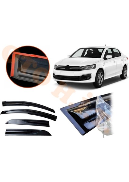 Citroen C Elyse Makyajlı Cam Rüzgarlığı Parlak Siyah Tam Uyumlu fiyatları