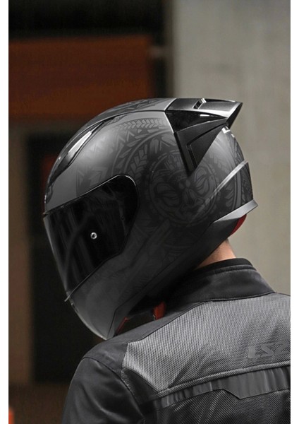 Rapıd 2 Race Takaroa Mat Siyah Kask