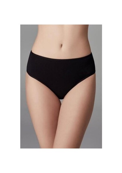 Kadın Siyah Yüksek Bel Slip 3'lü 5105KC