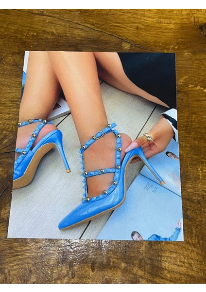 Zirkon Taşlı Mavi Ayakkabılı Kız Arma Dikiş Aplike 23X19 cm modelleri