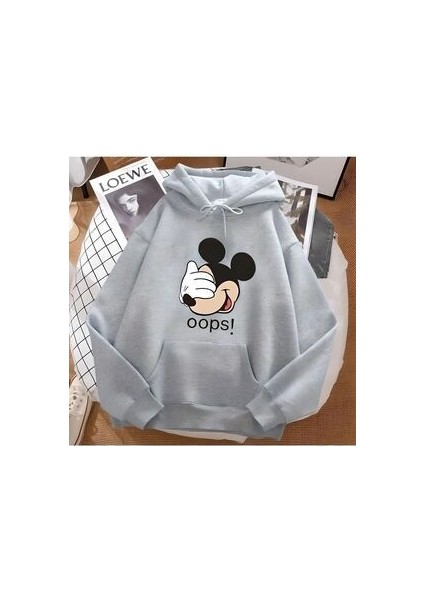Giyim Beyaz Kadın Hoodie Sweat Byclasman