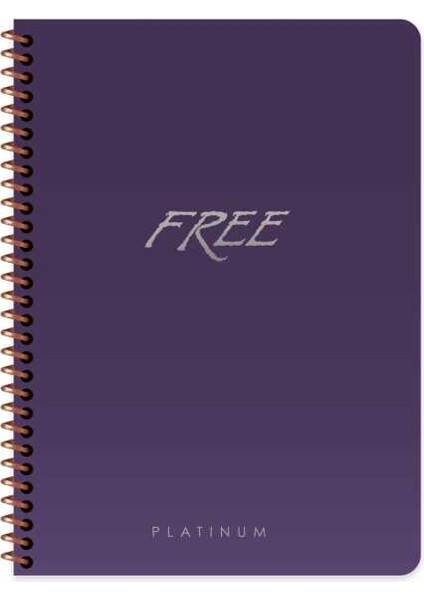 Free Platinum A5 80 Yaprak Kareli Karton Plastik Kapak Defter Keskin Color fiyatları