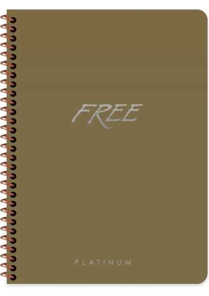 Free Platinum A5 80 Yaprak Kareli Karton Plastik Kapak Defter Keskin Color modelleri