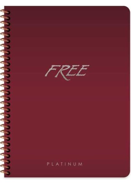 Free Platinum A5 80 Yaprak Kareli Karton Plastik Kapak Defter Keskin Color indirimleri