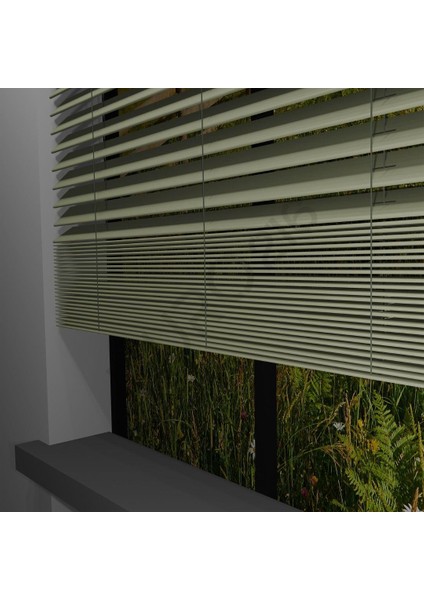 Ahşap Jaluzi Perde 50 mm GERÇEK AHŞAP Redüktörlü / Zincirli BEJ Renk indirimleri