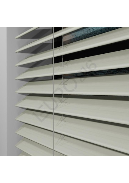 Ahşap Jaluzi Perde 50 mm GERÇEK AHŞAP Redüktörlü / Zincirli KREM Renk fiyatları