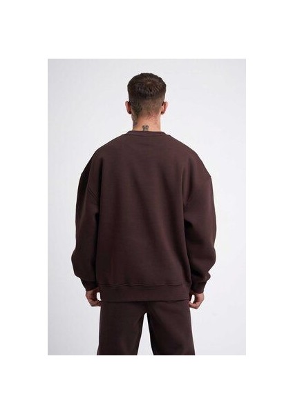 Erkek 3 Iplik Uzun Kollu Bisiklet Yaka Sweatshirt