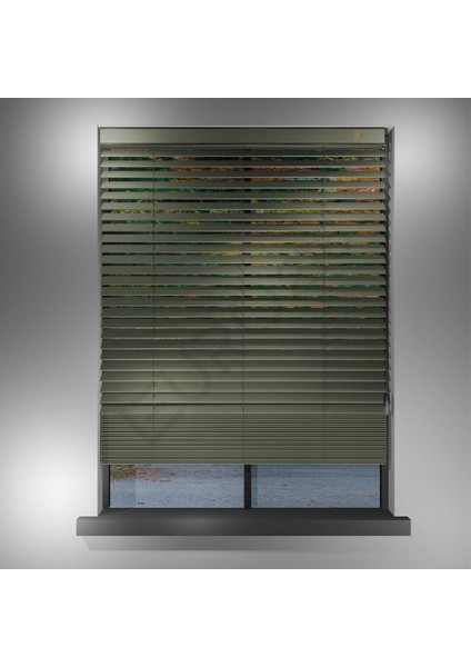 Ahşap Jaluzi Perde 50 mm GERÇEK AHŞAP Redüktörlü / Zincirli TAŞ Renk modelleri