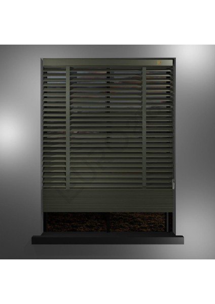 Ahşap Jaluzi Perde 50 mm GERÇEK AHŞAP Redüktörlü / Zincirli Kurdeleli TAŞ Renk modelleri