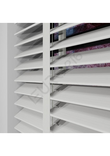 Ahşap Jaluzi Perde 50 mm GERÇEK AHŞAP Redüktörlü / Zincirli Kurdeleli BEYAZ Renk fiyatları
