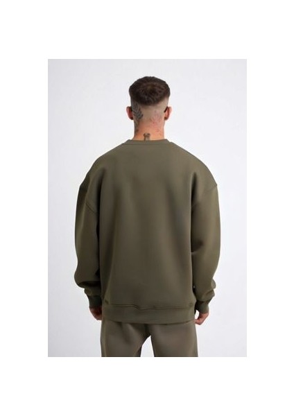 Erkek 3 Iplik Uzun Kollu Bisiklet Yaka Sweatshirt