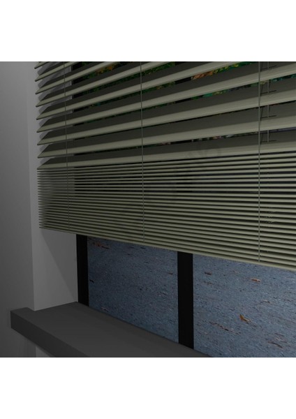 Ahşap Jaluzi Perde 50 mm GERÇEK AHŞAP Redüktörlü / Zincirli TAŞ Renk indirimleri