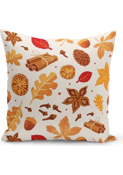 Bertille Home Sonbahar Serisi Çift Tarafı Dijital Baskılı Kırlent Kılıfı (Halloween Autumn Cushion Cover)