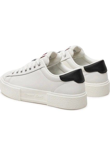 Kadın Foxing Platform Beyaz Sneaker fiyatları