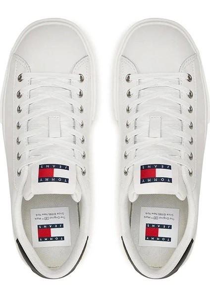 Kadın Foxing Platform Beyaz Sneaker modelleri