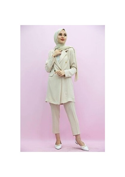 Kadın Bej Blazer Ceket Takım indirimleri
