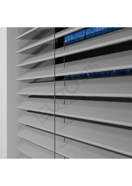 Ahşap Jaluzi Perde 50 mm GERÇEK AHŞAP Redüktörlü / Zincirli GRİ Renk fiyatları