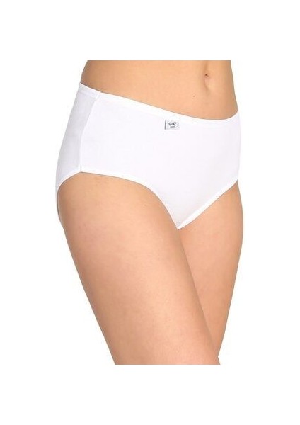 Bayan Beyaz Elastan Bato Külot 6'lı Paket( 0924)