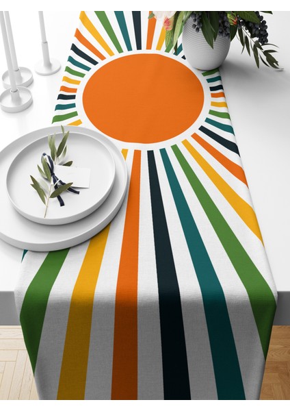 Minimalist Serisi 140X40 cm Dijital Baskılı Runner