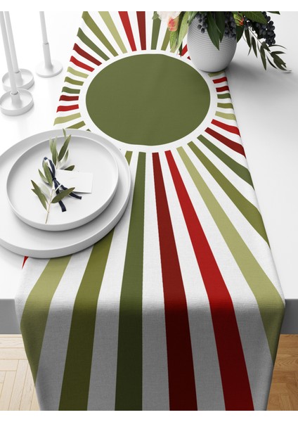 Minimalist Serisi 140X40 cm Dijital Baskılı Runner
