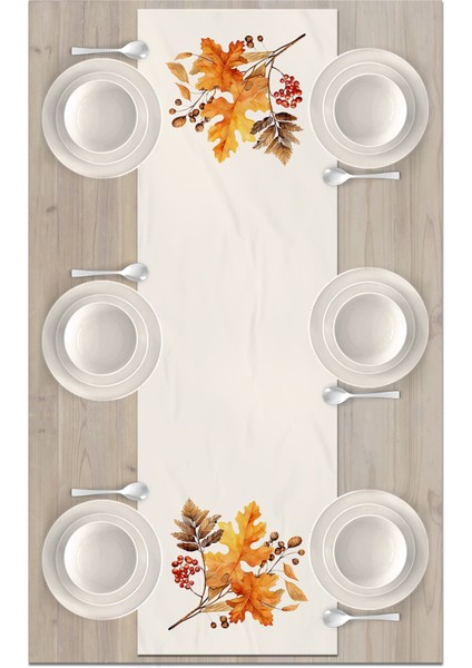 Sonbahar Serisi 140X40 cm Dijital Baskılı Runner (Halloween Autumn) fiyatları