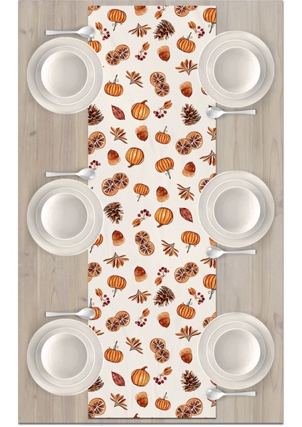 Sonbahar Serisi 140X40 cm Dijital Baskılı Runner (Halloween Autumn) fiyatları