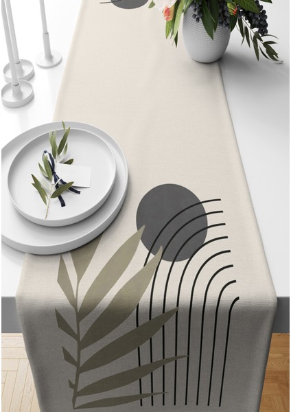 Minimalist Serisi 140X40 cm Dijital Baskılı Runner