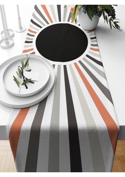 Minimalist Serisi 140X40 cm Dijital Baskılı Runner