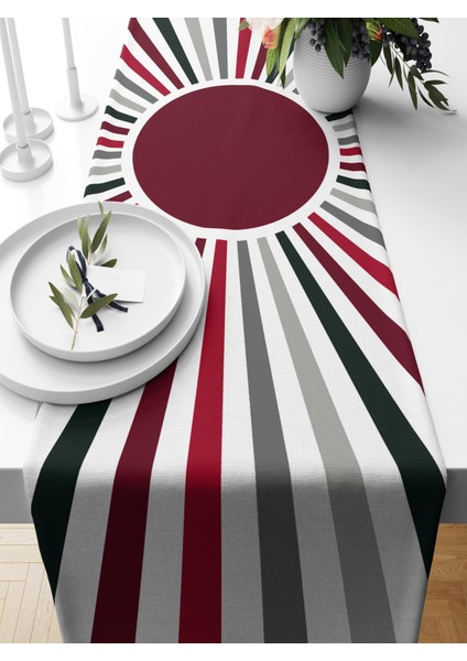 Minimalist Serisi 140X40 cm Dijital Baskılı Runner