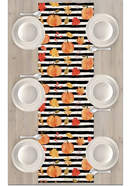 Sonbahar Serisi 140X40 cm Dijital Baskılı Runner (Halloween Autumn) fiyatları