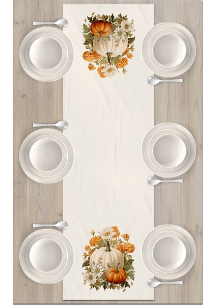 Sonbahar Serisi 140X40 cm Dijital Baskılı Runner (Halloween Autumn) fiyatları