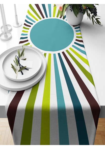 Minimalist Serisi 140X40 cm Dijital Baskılı Runner