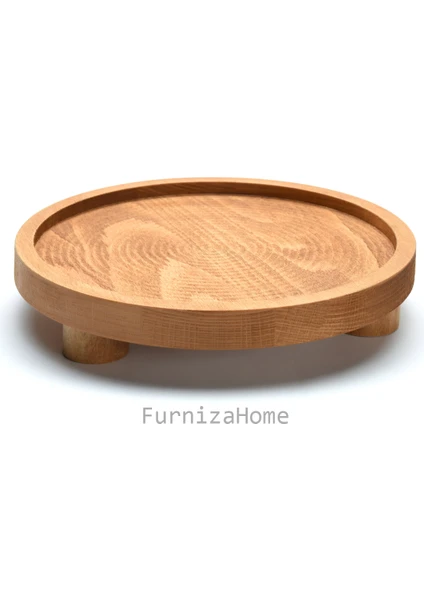 Furniza Home Ahşap Ayaklı Sunum Tahtası Stand Çok Amaçlı Sunum Servis Tabağı Sunumluk Ayaklı Sunumluk Yükseltici