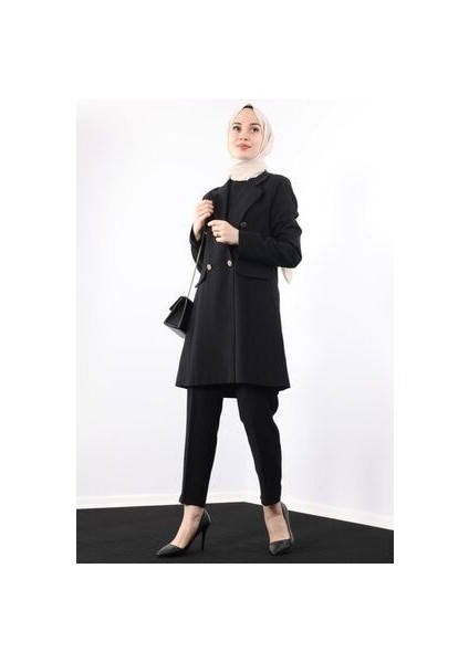 Kadın Siyah Blazer Ceket Takım modelleri