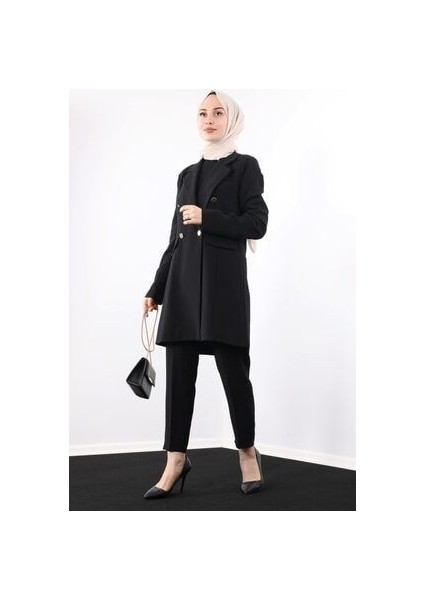 Kadın Siyah Blazer Ceket Takım fırsatları