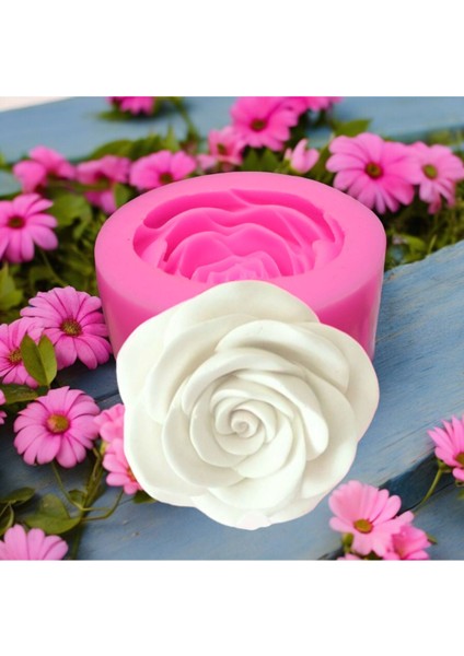 Düğün Gülü No :3 Silikon Mum Kalıbı