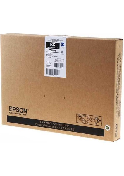 Epson T9661XXL-C13T966140 Siyah Orijinal Kartuş Extra Yüksek Kapasiteli