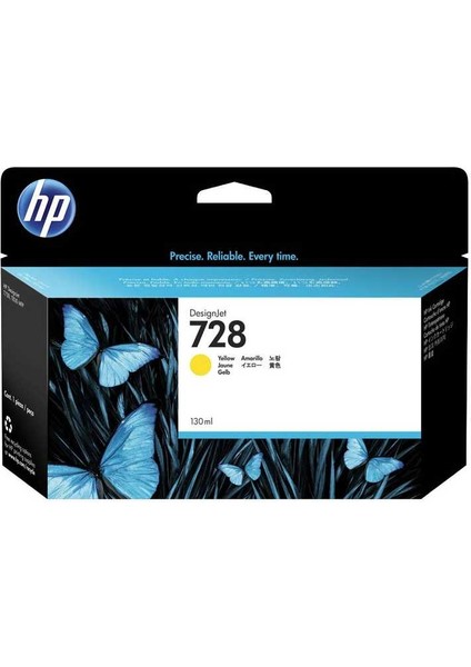 Hp 728-F9J65A Sarı Orijinal Kartuş Yüksek Kapasiteli